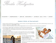 Tablet Screenshot of florida-hochzeiten.de